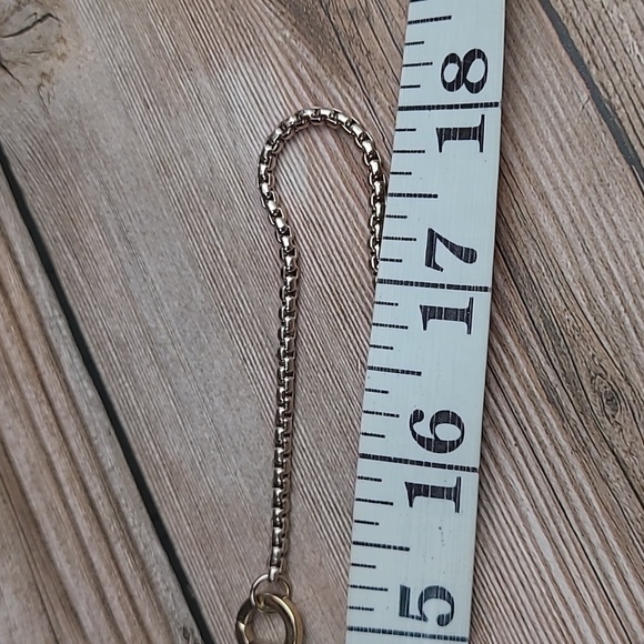 CHICO'S ADJUSTABLE SILVER TONE BOX CHAIN BAR NECKLACE - Picture 10 of 10